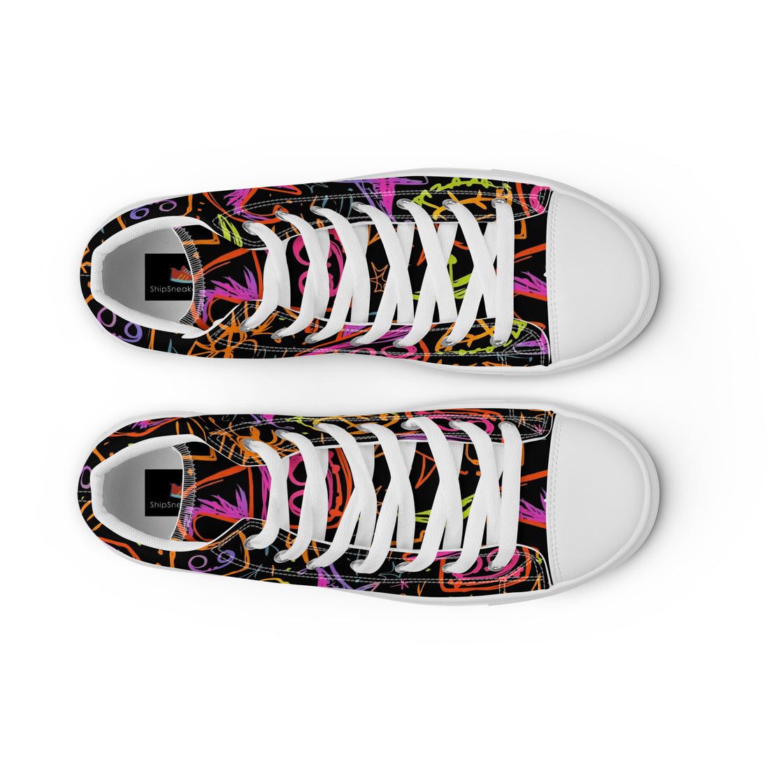 Men's Neon Halloween High Tops 319 - ShipSneakers.com