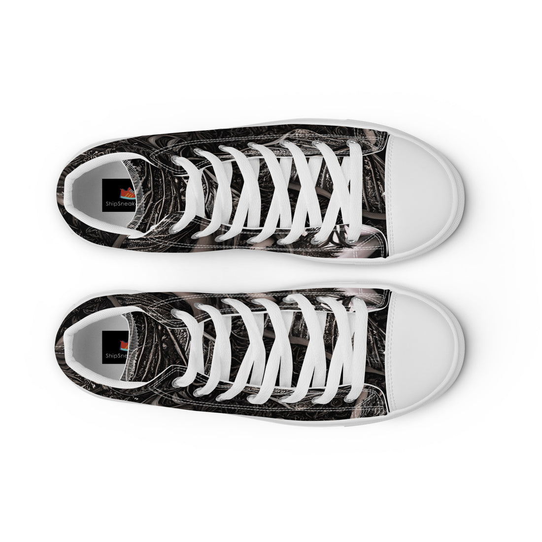 Men's Halloween Gothic Girl High Top Sneakers 322 - ShipSneakers.com