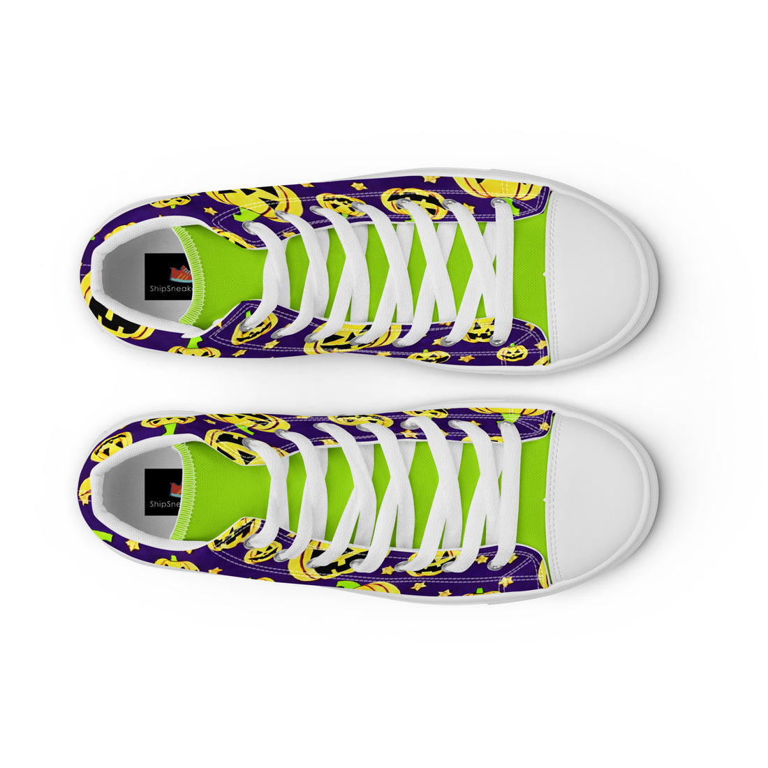 Halloween Pumpkin High Top #323 - Sole Detail | HA!LO Canvas Sneakers