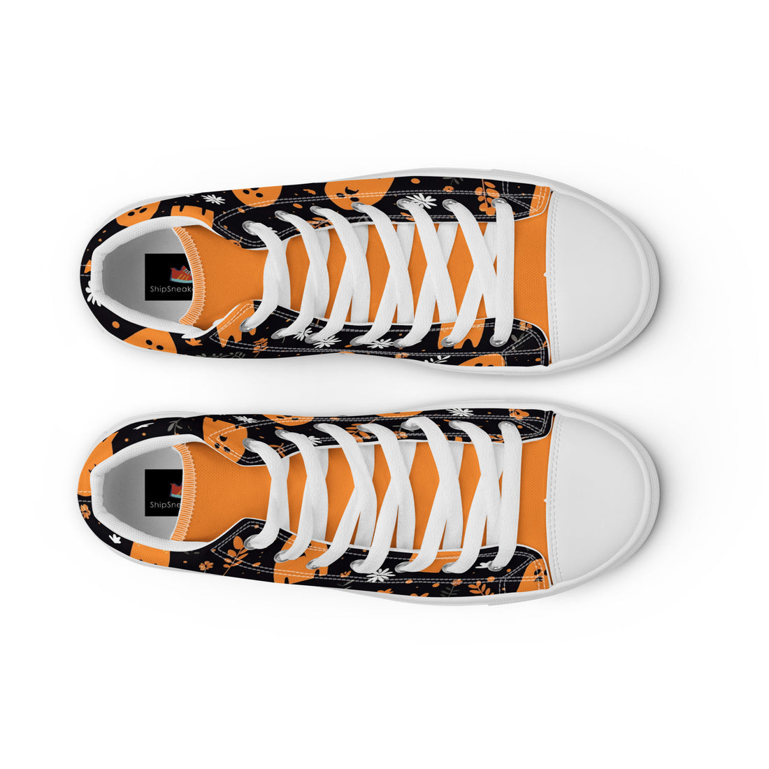 Men's Cute Ghost High Top Sneakers 327 - ShipSneakers.com