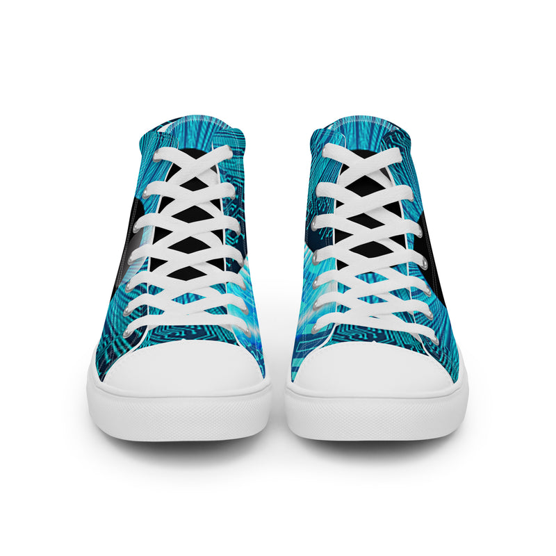 Ocean Wave High Top #44 - Lifestyle Shot | HA!LO Canvas Sneakers