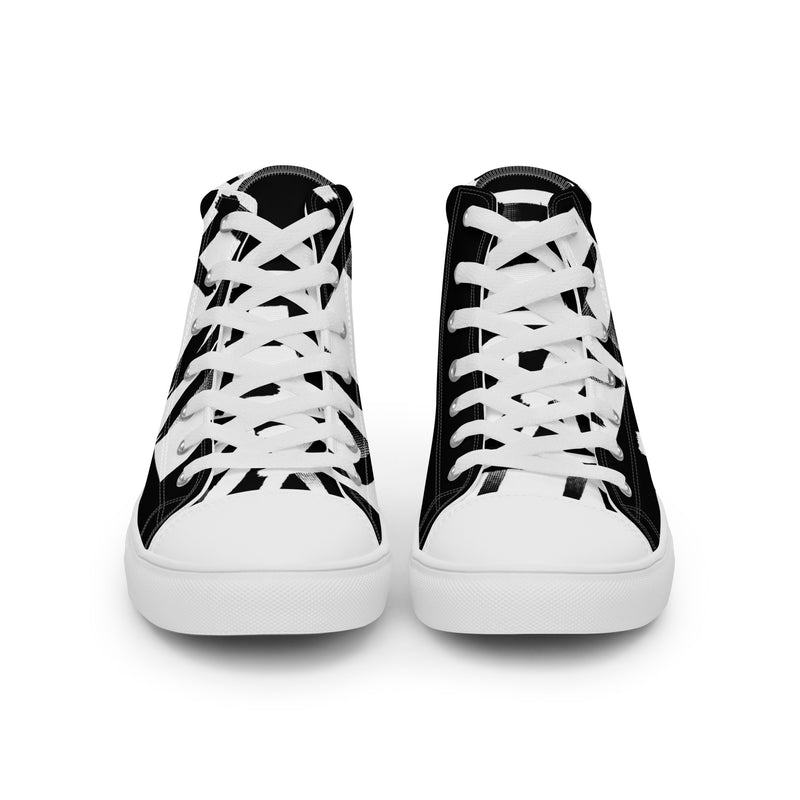 New York High Top #72 - Close Up Detail | HA!LO Canvas Sneakers