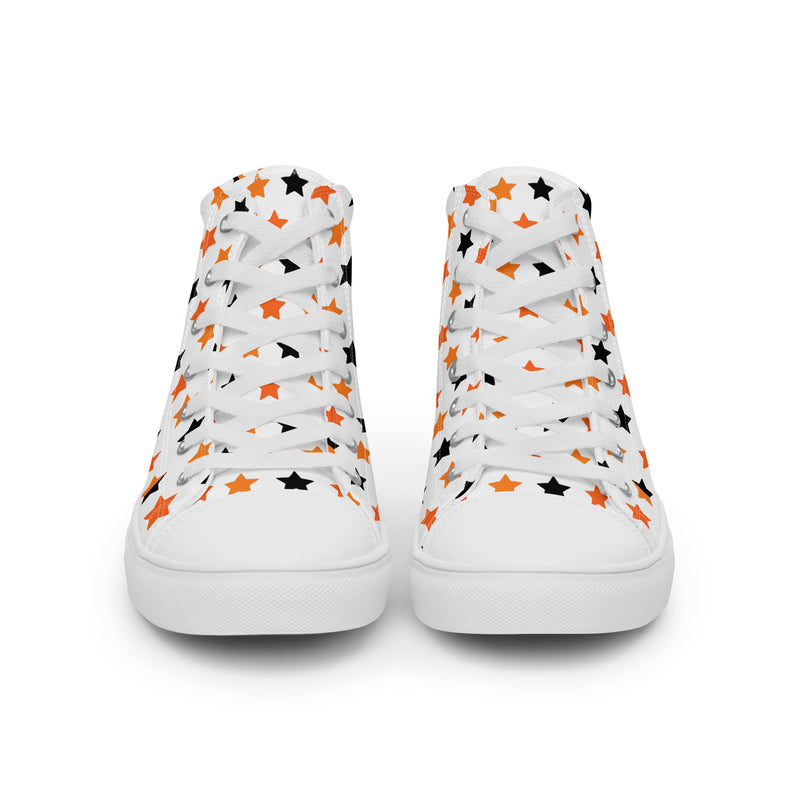 Halloween Stars High Top #250 - Close Up Detail | HA!LO Canvas Sneakers