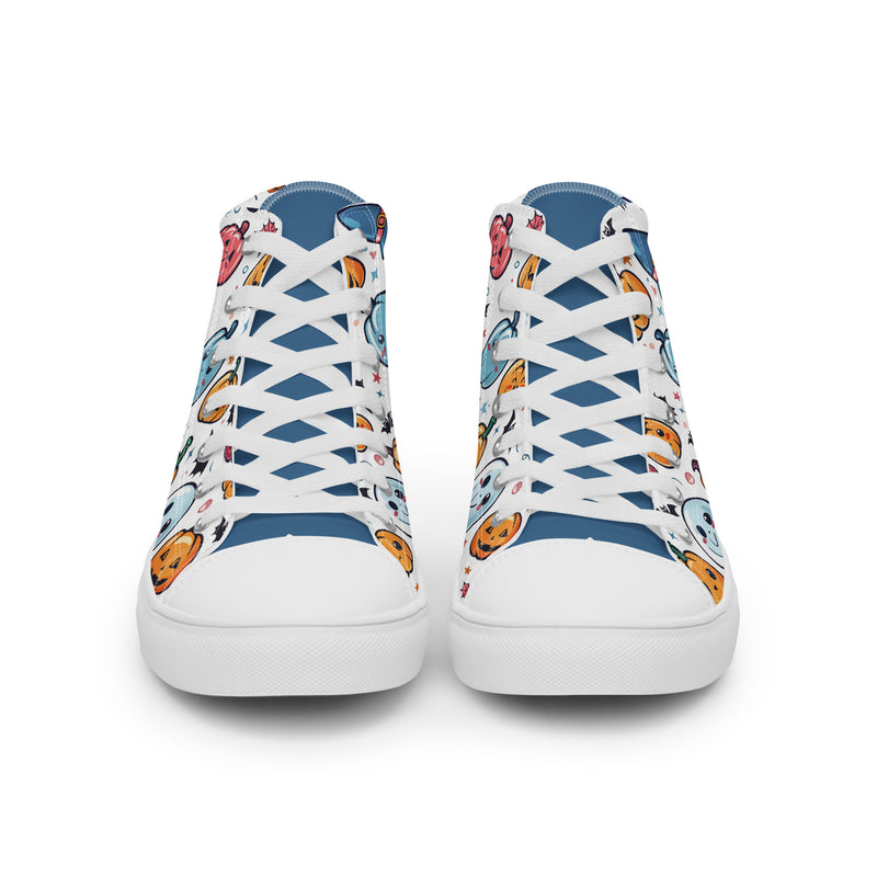Halloween Kawaii High Top #265 - Close Up Detail | HA!LO Canvas Sneakers