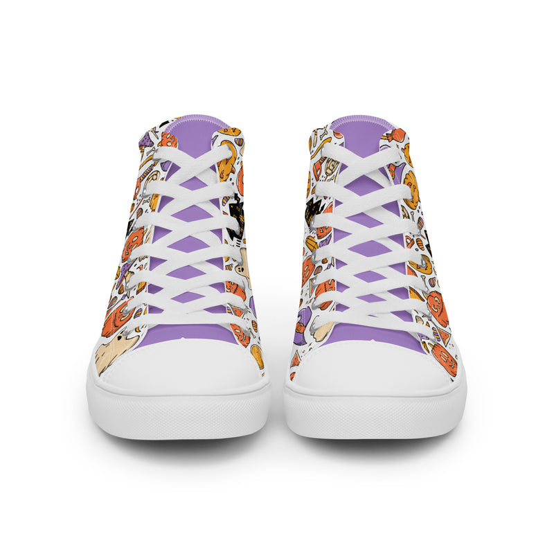 Halloween Candy High Top #269 - Close Up Detail | HA!LO Canvas Sneakers