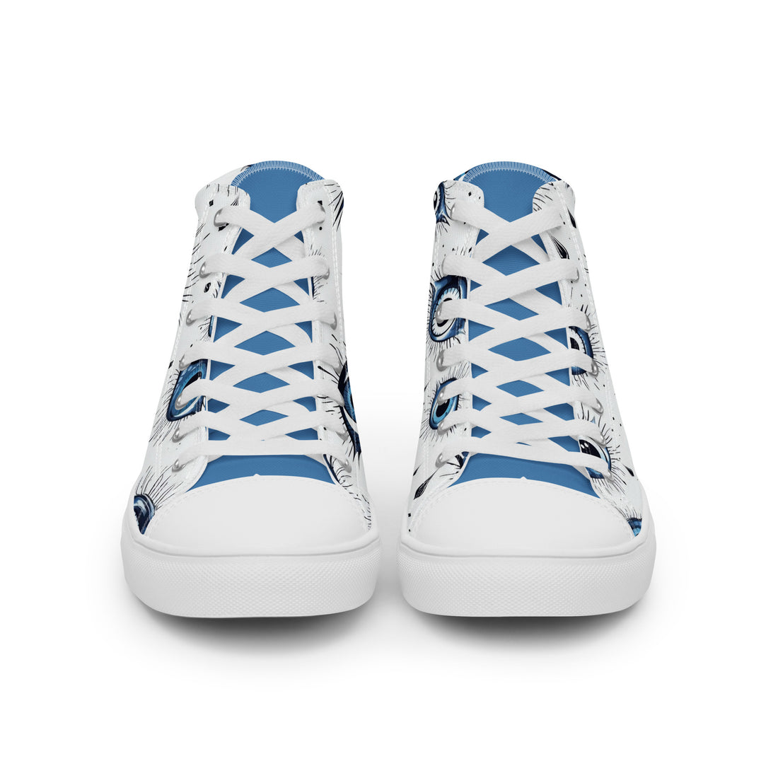 Men's Halloween Evil Eye High Tops 318 - ShipSneakers.com