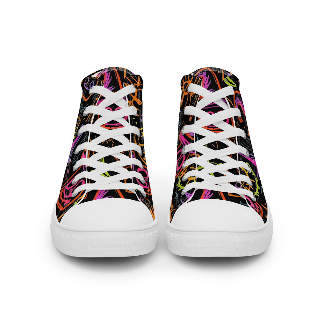 Men's Neon Halloween High Tops 319 - ShipSneakers.com