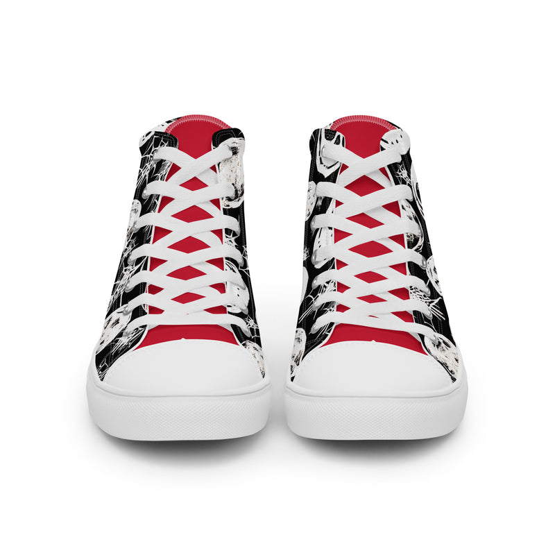 Jack Skellington High Top #325 - Back View | HA!LO Canvas Sneakers