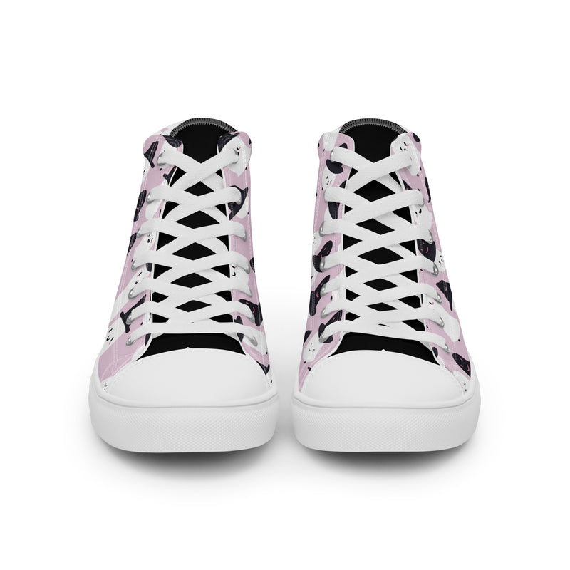 Halloween Kawaii High Top #328 - Back View | HA!LO Canvas Sneakers