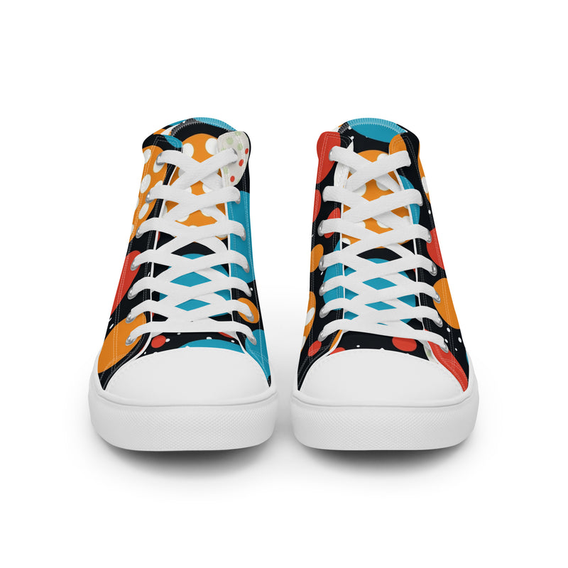 HA!LO Retro Art #351 — Men’s Canvas High Top