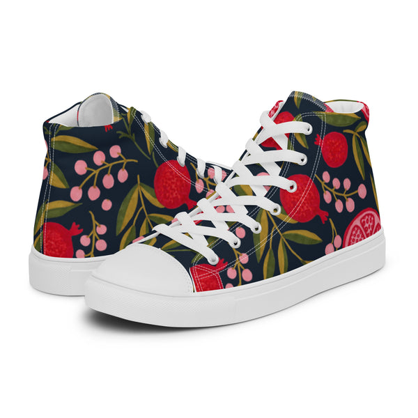 HA!LO Rose Garden #4 Men’s Canvas High Top Sneakers