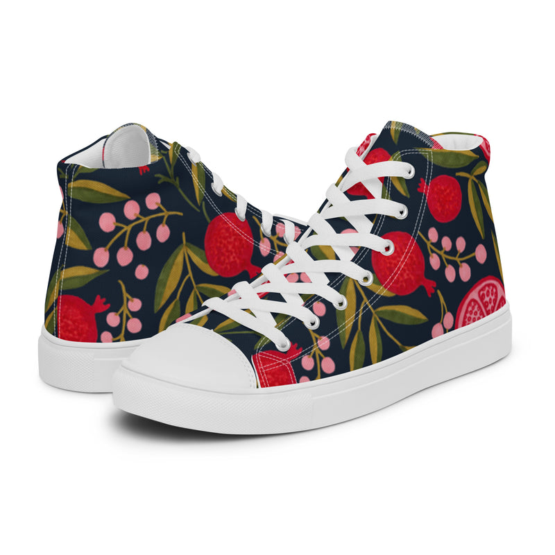 Rose Garden High Top #4 - Canvas High Top Sneakers | HA!LO