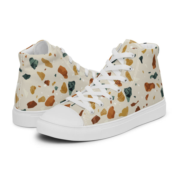 HA!LO Terrazzo #9 Men’s Canvas High Top Sneakers