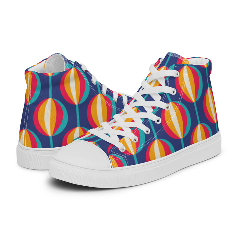 Retro Oval High Top #23 - Canvas High Top Sneakers | HA!LO