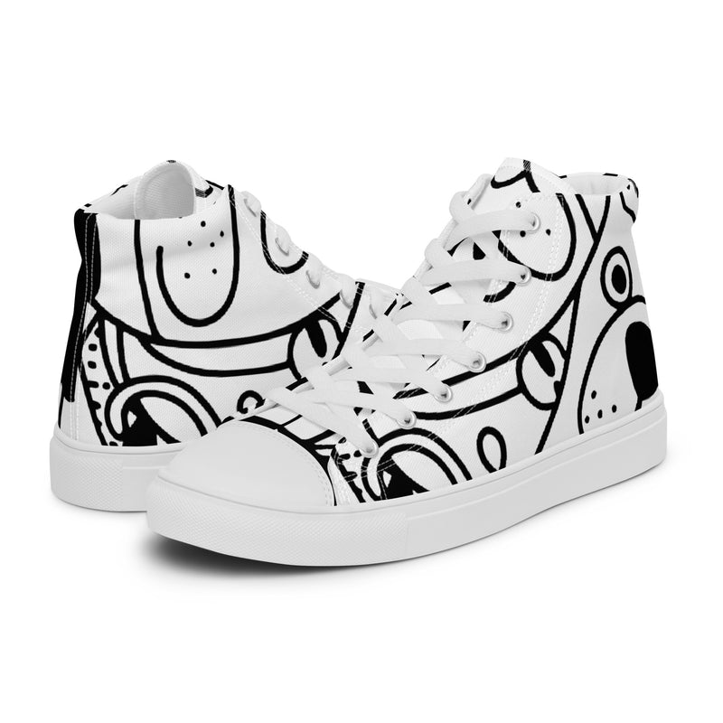 Doodle Art High Top #43 - Canvas High Top Sneakers | HA!LO