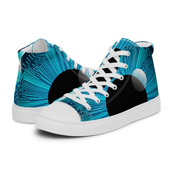 HA!LO Ocean Wave #44 Men’s Canvas High Top Sneakers