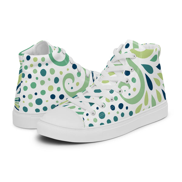 HA!LO Jade Current #297 — Men's Canvas High Top