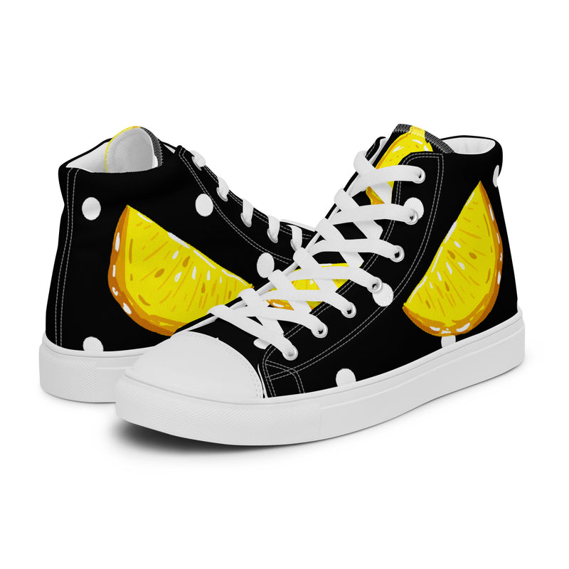 Yellow Split High Top #69 - Canvas High Top Sneakers | HA!LO
