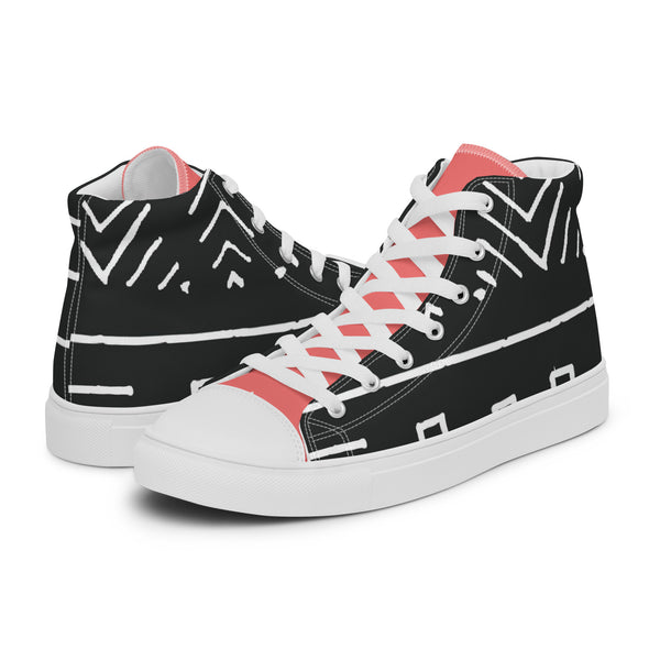 HA!LO Bold Geo #70 Men’s Canvas High Top Sneakers
