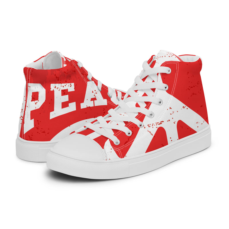 Peace High Top #71 - Canvas High Top Sneakers | HA!LO