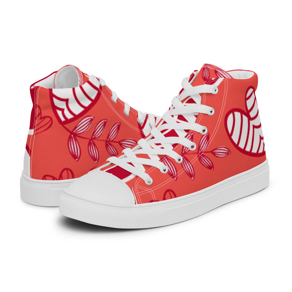 HA!LO Coral Tide #299 — Men's Canvas High Top