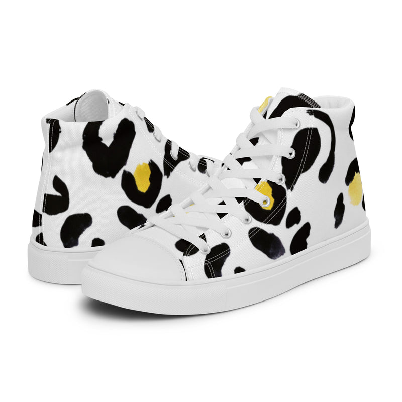 Cow Spot High Top #103 - Canvas High Top Sneakers | HA!LO