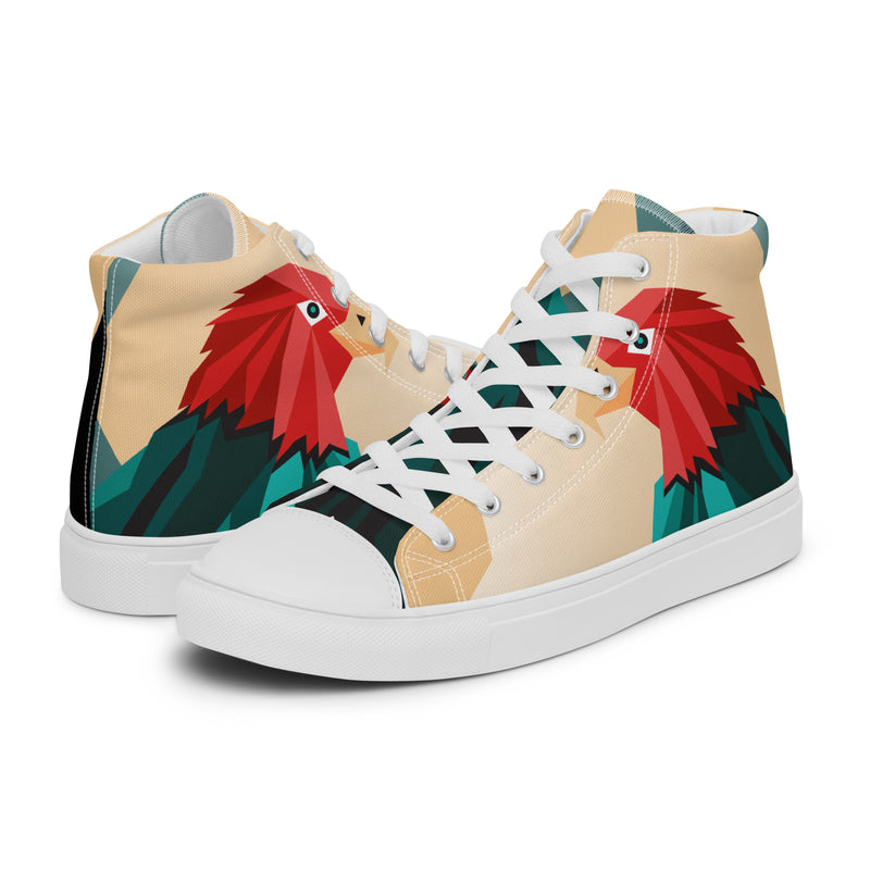 Rooster High Top #104 - Canvas High Top Sneakers | HA!LO