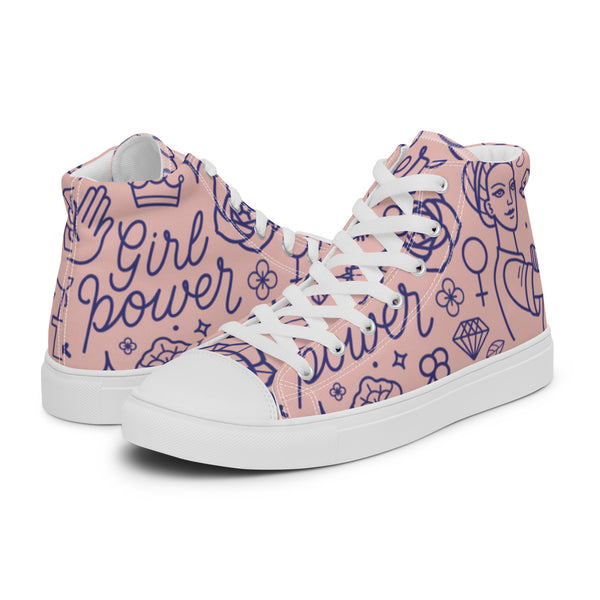 HA!LO Girl Power #106 Men’s Canvas High Top Sneakers