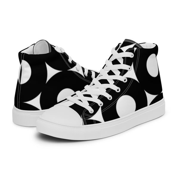 HA!LO Abstract Mod #113 Men’s Canvas High Top Sneakers