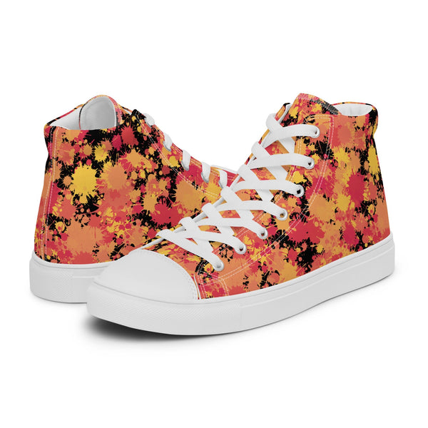 HA!LO Autumn Leaf #123 Men’s Canvas High Top Sneakers