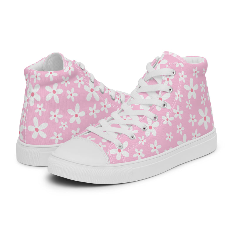 Cherry Blossom High Top #135 - Canvas High Top Sneakers | HA!LO