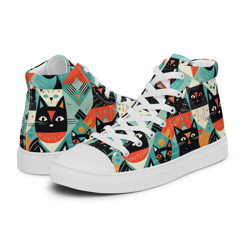 Cat Planter High Top #140 - Canvas High Top Sneakers | HA!LO