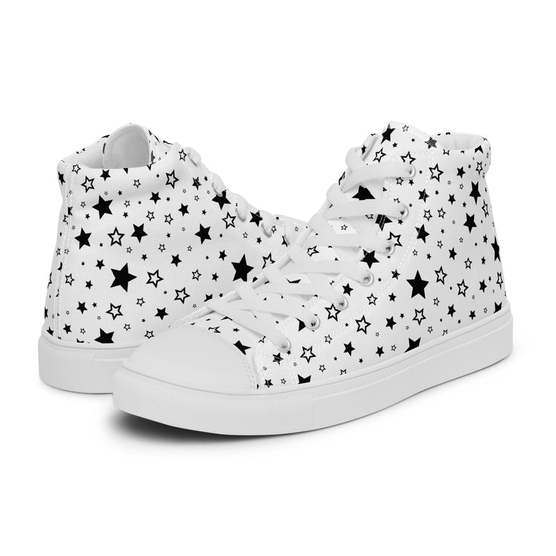 Star Scatter High Top #148 - Canvas High Top Sneakers | HA!LO