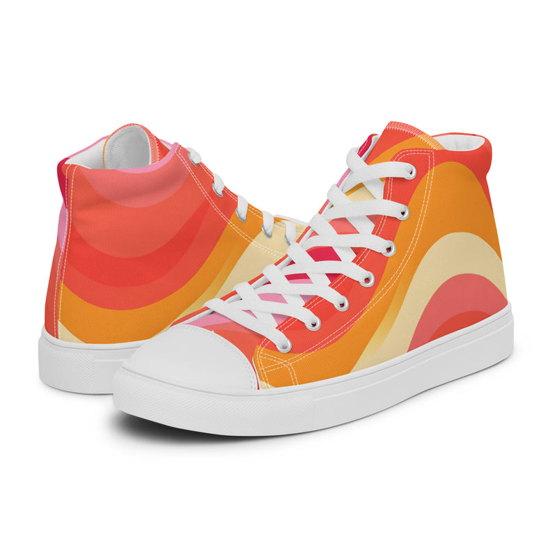 Retro Wave High Top #157 - Canvas High Top Sneakers | HA!LO