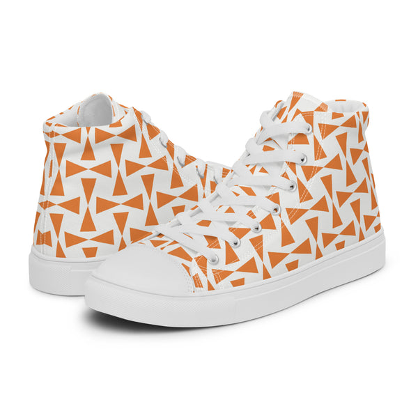 HA!LO Orange Confetti #170 Men’s Canvas High Top Sneakers