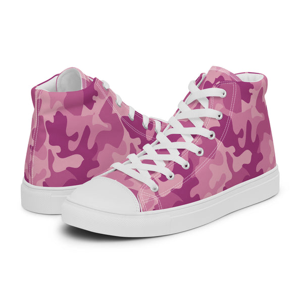 HA!LO Pink Camo #180 Men’s Canvas High Top Sneakers