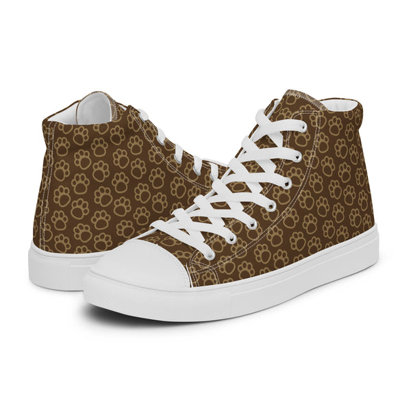 HA!LO Brown Paisley #205 Men’s Canvas High Top Sneakers