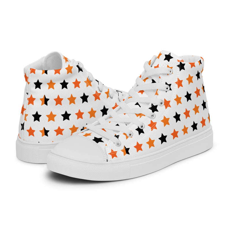 Halloween Stars High Top #250 - Canvas High Top Sneakers | HA!LO
