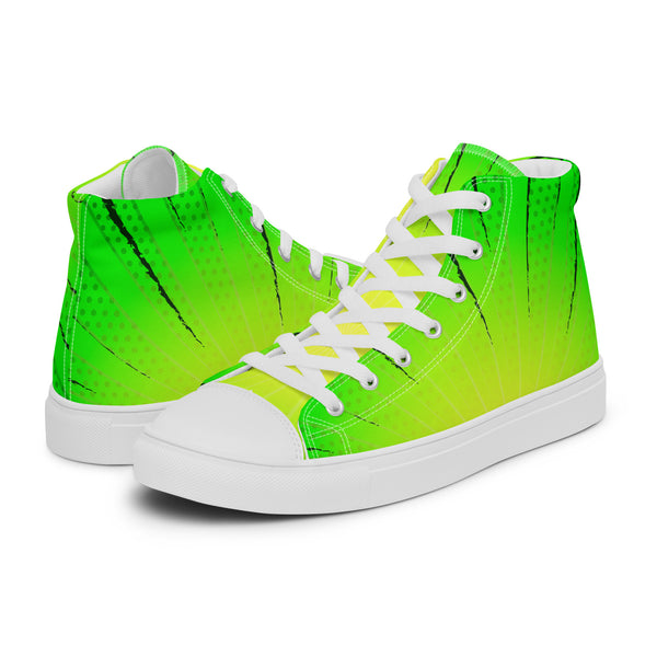 HA!LO Citrus Wave #306 — Men's Canvas High Top