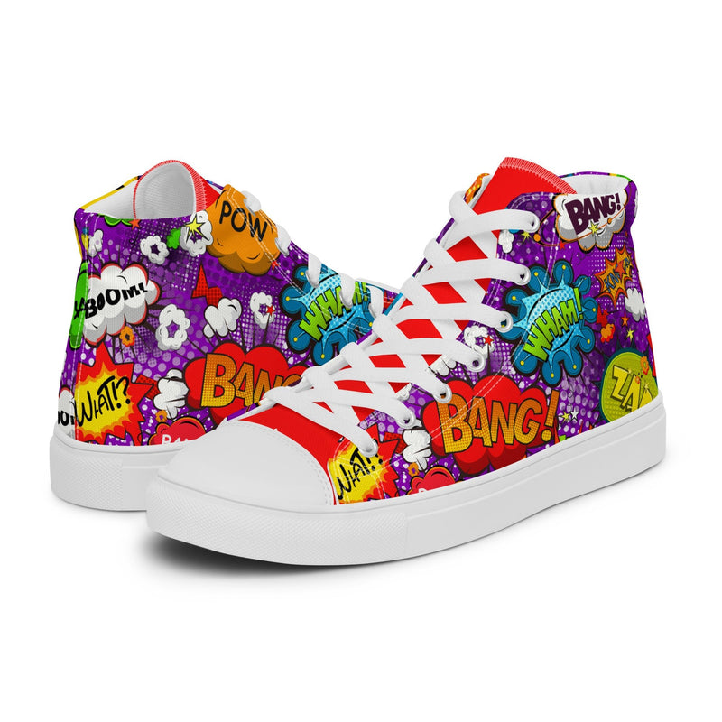 Comic Bang High Top #279 - Canvas High Top Sneakers | HA!LO