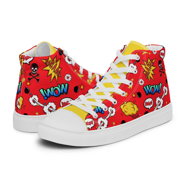 HA!LO Comic Wow #282 Men’s Canvas High Top Sneakers