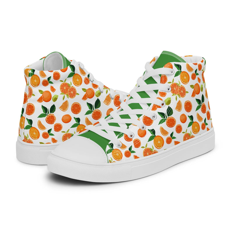 Citrus Garden High Top #306 - Canvas High Top Sneakers | HA!LO