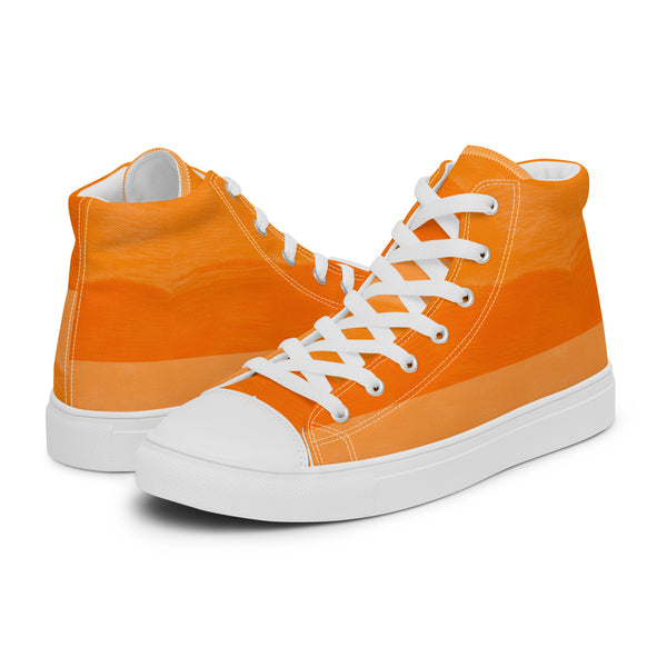 HA!LO Tangerine #313 — Men's Canvas High Top