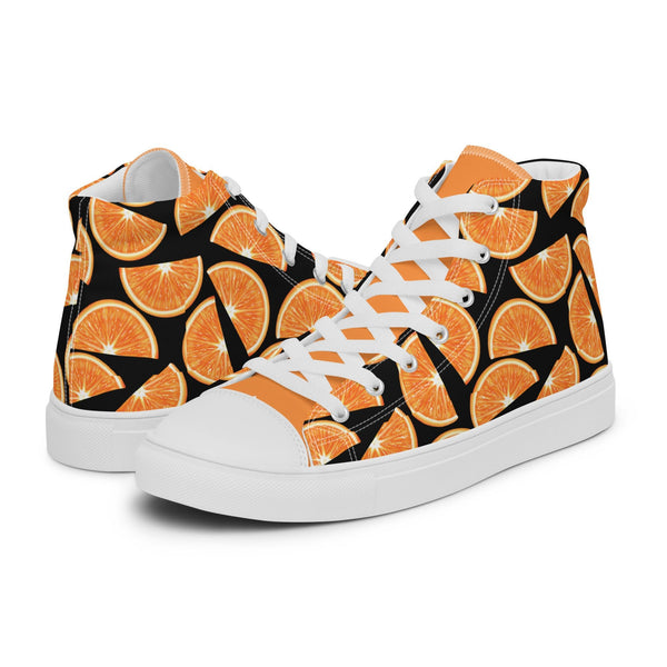 HA!LO Orange Slice #314 — Men's Canvas High Top