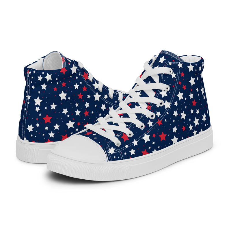 Patriot Blue High Top #356 - Canvas High Top Sneakers | HA!LO