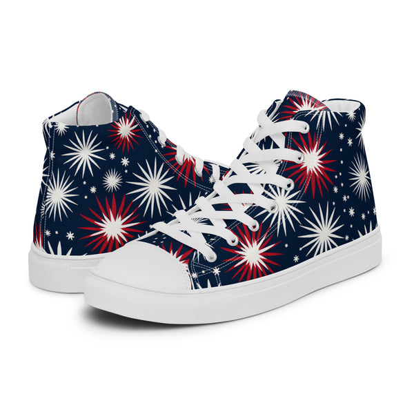 HA!LO Starburst Night #320 — Men’s Canvas High Top