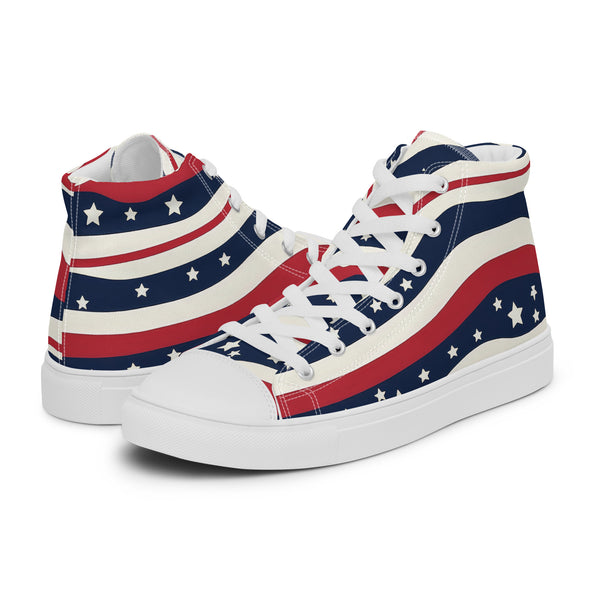 HA!LO Americana Stars #322 — Men’s Canvas High Top