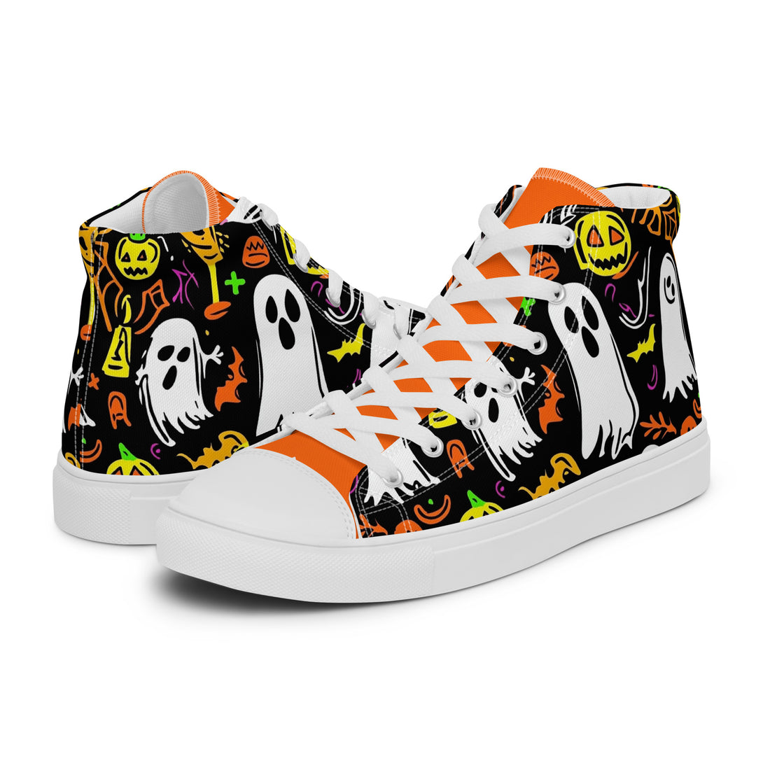 Men's Halloween Ghost Party High Tops 317 - ShipSneakers.com