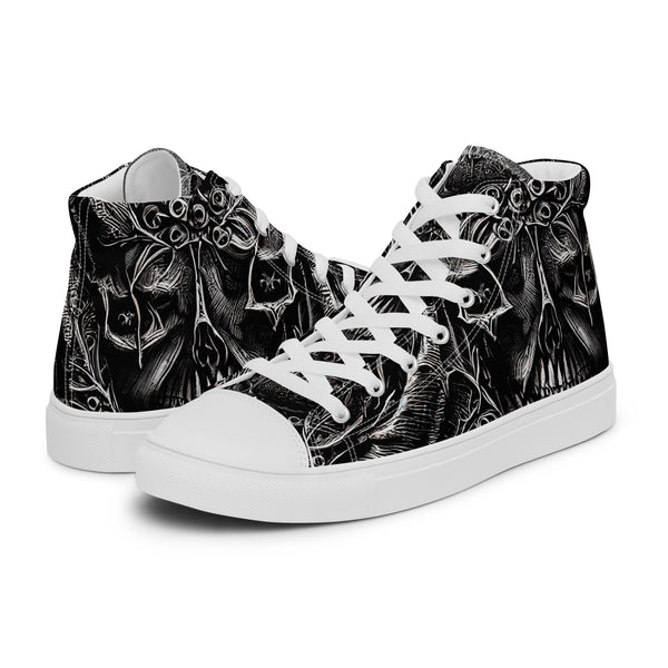 HA!LO Halloween Occult #342 — Men’s Canvas High Top