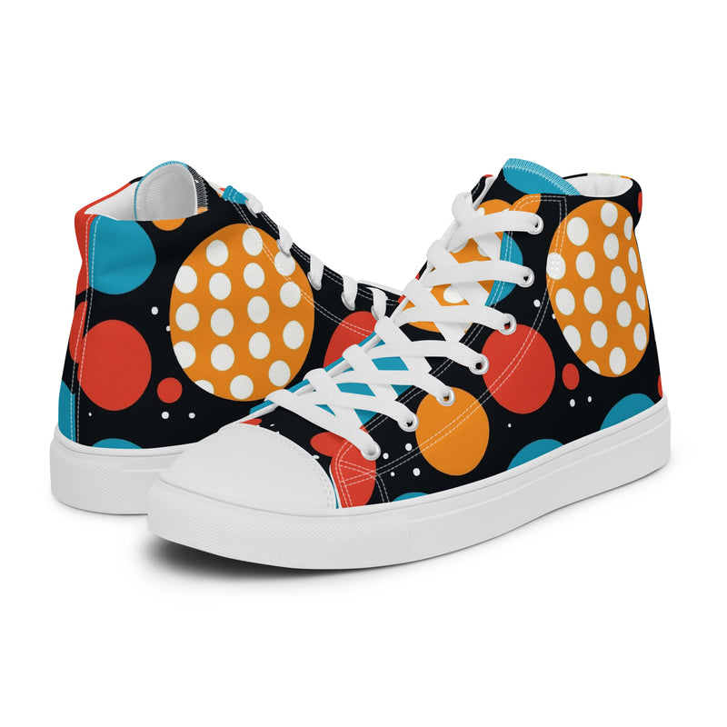 HA!LO Retro Art #351 — Men’s Canvas High Top